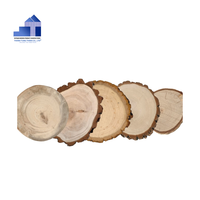 Tranches de bois de pin écologiques très demandées, dalles de bois naturel vintage multifonctionnelles pour l'artisanat, provenant de l'usine du Vietnam pour les grossistes
