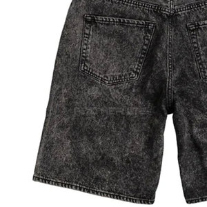 Nouveautés Hommes Casual Acid Wash Shorts Cordon de serrage Taille élastique Summer Wear Acid Wash Shorts - Product Image 6