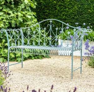 Trending Decorative Antique Bronze Rose <b>Metal</b> Traditional Outdoor Garden <b>Bench</b> for Home Garden Decoration - Product Image 4