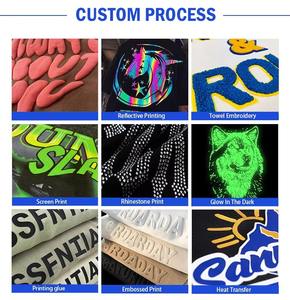 Alta calidad Casual 330 Gsm peso pesado algodón recortado Boxy estilo hombres camiseta logotipo personalizado gota hombro hombres camiseta de gran tamaño - Product Image 6