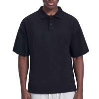 Polo à manches courtes 230gsm en coton Polo d'affaires avec logo personnalisé Polos surdimensionnés et décontractés pour étudiants