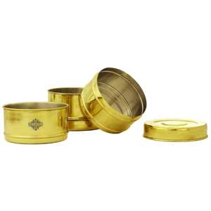 Lonchera de Latón Hecha a Mano de 27.94 cm con Tres Compartimentos, Libre de BPA, Vajilla para Preparación de Comidas, Recipiente para Alimentos Calentables para Bebés - Product Image 5