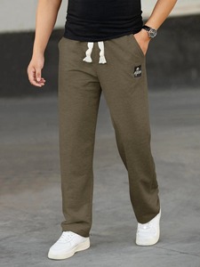 <span class=keywords><strong>Pantaloni</strong></span> da uomo in pile di cotone di alta qualità <span class=keywords><strong>pantaloni</strong></span> sportivi invernali Casual <span class=keywords><strong>con</strong></span> <span class=keywords><strong>tasche</strong></span> <span class=keywords><strong>laterali</strong></span> coulisse antivento di colore chiaro - Product Image 6