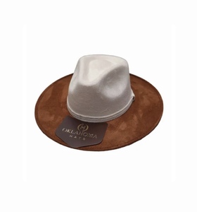 Sombrero Fedora de Gamuza de Dos Tonos Premium, Sombrero Mexicano Hecho a Mano con Ala Ancha, Fabricante OEM ODM - Product Image 4