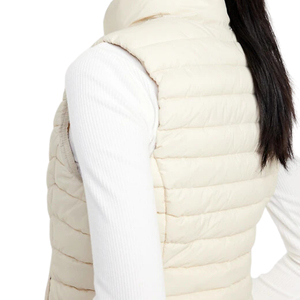 Chaleco de plumón de nailon para mujer, chaqueta sin mangas acolchada, chaleco acolchado transpirable personalizable de talla grande para invierno - Product Image 3