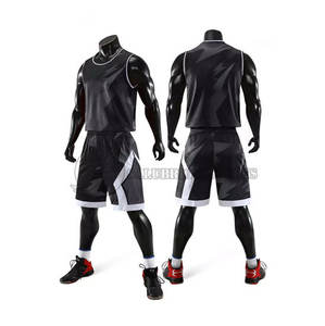 Conjuntos de camisetas de baloncesto de poliéster personalizadas al por mayor XS a 5XL talla grande logotipo impreso transpirable nombre/número para ocasiones de entrenamiento - Product Image 1