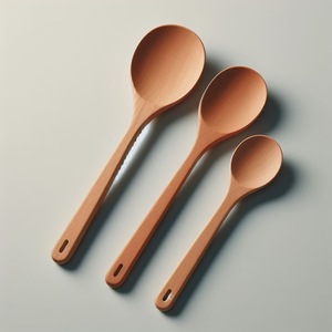 Meilleure mini cuillère en bois de manguier pour servir du thé et de la soupe au café pour bébé pour les fêtes et la table à manger petite et élégante - Product Image 2