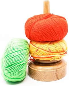 ผู้ถือเส้นด้ายไม้ที่มีกลไกบิดคลาสสิกผู้ถือไม้แฟนซี - Product Image 4