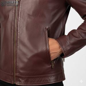 100% Material de cuero camuflaje frontal personalizado manga completa ropa de calle profesional chaqueta de bombardero de corredor para hombre gran oferta - Product Image 5