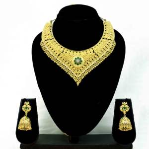 Venta al por mayor 14K 18K 24K chapado en oro formando collares cortos, conjunto de joyas de diseño tradicional, joyería llena de oro de latón Oro Joyeria - Product Image 2