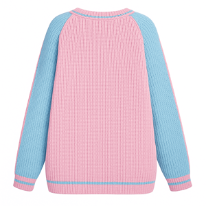 เสื้อสเวตเตอร์ถักลายดอกไม้แกมมามีซิปปักโลโก้100% อะคริลิคสำหรับผู้หญิง - Product Image 2