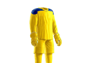 Uniforme de hockey sur glace pour hommes en matériau souple respirant disponible en gros - Product Image 2