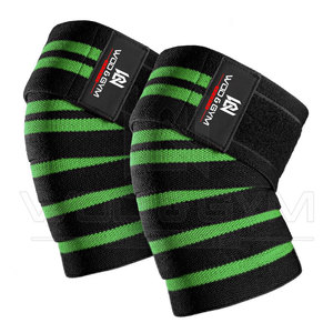 Hot Sale Products Top Quality Custom Made Design Weightlifting And Powerlifting Gym Fitness Latest Arrival <b>Knee</b> Wraps - Product Image 3