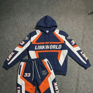 Conjunto Deportivo de Invierno con Logotipo Personalizado, Chaqueta Cortavientos, Pantalones Joggers, Sudadera Transpirable, Dos Piezas, Estilo Urbano, Unisex - Product Image 2