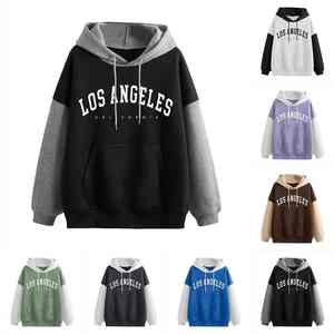 Sudaderas con capucha con estampado personalizado para mujer Sudadera con capucha de otoño con cordón informal de manga larga de gran tamaño - Product Image 2