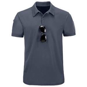 Chemises polo à séchage rapide pour hommes Chemise de golf à manches courtes pour hommes Chemises tactiques de performance T-shirt de tennis décontracté - Product Image 5