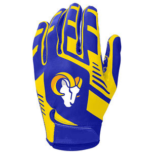 Gants de sports de plein air de football américain à paume antidérapante en silicone avec impression personnalisée - Product Image 3