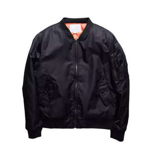 แจ็คเก็ตบอมเบอร์ผู้ชายแบบเรียบ ปี 2026 พร้อมงานปักลายแบบกำหนดเอง แขนยาว สำหรับฤดูหนาว - Product Image 1