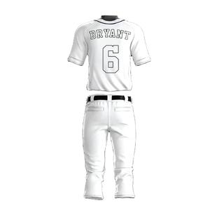 Conjunto de Jersey de béisbol profesional de alta calidad para hombre, mejor precio, servicio OEM, ropa deportiva con patrón en blanco, opciones de talla grande, equipo alto - Product Image 3