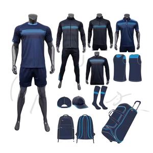 Nouvelle conception, maillot de football de haute qualité, short, ensemble uniforme, impression numérique personnalisée, polyester/coton, léger, respirant - Product Image 2