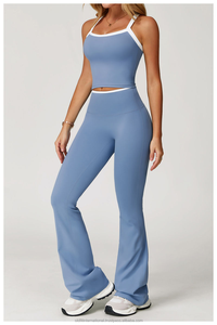 ชุดเซตกีฬาแห้งเร็วไร้รอยต่อสำหรับผู้หญิงชุดโยคะฟิตเนสเอวกว้างเข้ายิมชุดฟิตเนส4ชิ้น - Product Image 5