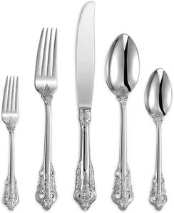 Juego de Cubiertos de Metal Brillante Pulido con Acabado Negro, Juego de Cubiertos de Acero Inoxidable, Cucharas y Tenedores, Utensilios de Cocina para Alimentos - Product Image 3