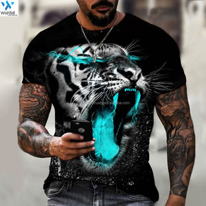 Camisetas personalizables con cuello redondo para hombre y mujer, 220g, tela de algodón/poliéster, estampado de logotipo personalizado, secado rápido, transpirable, informal, diseño sólido - Product Image 6
