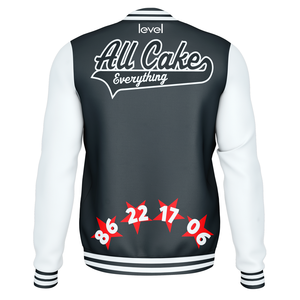 Chaqueta Varsity de alta calidad Unisex mangas de cuero béisbol letra impresa hombres Hip Hop Patchwork Varsity chaqueta para mujer - Product Image 2