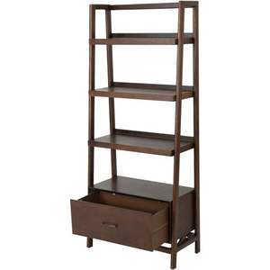 Forme ronde en bois de manguier organisateur de stockage présentoir étagère réglable en bois étagère de bureau - Product Image 4