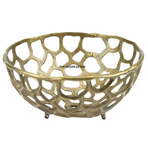 Tazón Doble Redondo de Acero Inoxidable y Latón con Diseño de Hojas, Chapado en Oro, Duradero, el Más Vendido, Elegante - Product Image 3