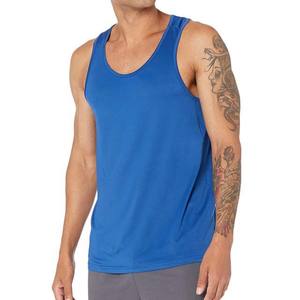 Color azul Ropa de hombre Camisetas sin mangas Estilo de calle Algodón Transpirable Ropa de calle de verano Venta al por mayor Camiseta sin mangas de hombre en blanco Todas las tallas - Product Image 1