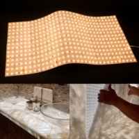 Panneau lumineux LED flexible 448 LED 24V, découpeable en 8 LED, haute efficacité, L500*W238mm, matrice flexible, garantie 5 ans