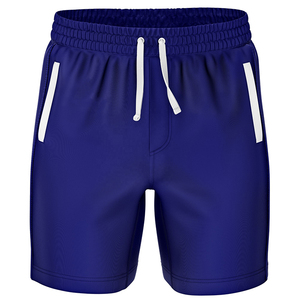 Pantalones Cortos Deportivos Casuales para Hombre, de Poliéster Tejido Verde Sólido, Cintura Elástica con Cordón Ajustable, de Secado Rápido, con Bolsillos - Product Image 5