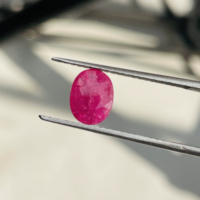 17 pierres de rubis naturel de l'Mozambique, taille ovale, qualité AAA, lustre excellent, certifiées par un tiers, pour toute création de bijoux, prix abordable