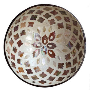 ชามมะพร้าวทำมือระดับพรีเมียม ประดับมุกธรรมชาติ ชามตกแต่งสำหรับบ้านและธุรกิจบริการอาหาร ตกแต่งบ้าน - Product Image 6