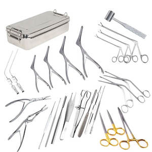 Ensemble de septoplastie Instruments de chirurgie nasale du septum Rhinoplastie du nez Ensemble de 26 pièces Ensemble de chirurgie ORL Turbinate Outils de chirurgie du nez - Product Image 1