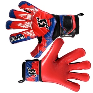 Gants de gardien de but de football professionnels pour l'extérieur, paume en latex allemand, respirants, absorption des chocs, sangle de poignet réglable |   Unisexe - Product Image 6
