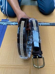 Cinturón de Cuero Patentado para Jinete con Pedrería / Brillantes - Product Image 5