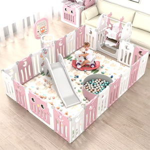 Hot Selling Custom Indoor Playyard Luxury Children <strong>Cheap</strong> Play Yard Kids Portable Foldable Fence Plastic <strong>Baby</strong> Safety <strong>Playpen</strong> - Product Image 6