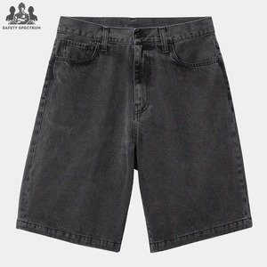 Pantalones Cortos de Mezclilla para Hombre, Cintura Media, con Botones, 100% Algodón, Elásticos, Diseño Sólido y Elegante, Casuales, Transpirables, Servicio OEM Rápido - Product Image 5
