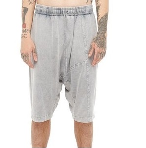Shorts de survêtement décontractés en molleton 100 % coton, coupe ample, respirants, à entrejambe tombant, style streetwear hip-hop, anti-plis, pour le streetwear - Product Image 3