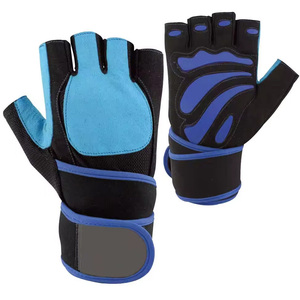 OEM Manufacturer's Half-Finger Gym Gloves for Men Customized Colors-Grey and Red Wholesale Price Fitness Usage - Product Image 4