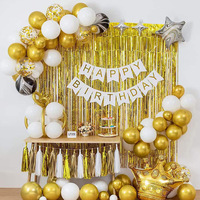 Rideau à franges métalliques, toile de fond de fête, guirlande brillante, bannière en PET effet pluie de soie pour décoration d'anniversaire et de mariage