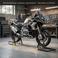 Support de levage universel pour roue arrière de moto JFG, réglable, avec plusieurs adaptateurs, outil d'entretien