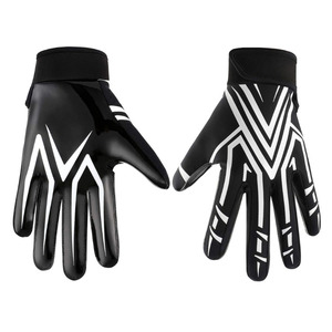 Guantes de fútbol de muñeca ajustables unisex Logotipo personalizado Impresión Diseño profesional Empuñaduras impresas para fútbol americano - Product Image 6