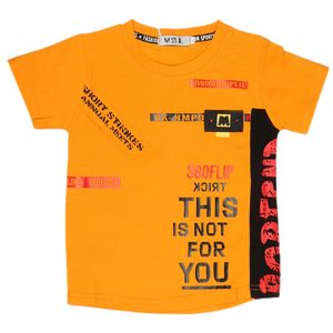เสื้อยืดเด็กชายแขนสั้น - สีส้ม - Product Image 1