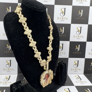 Collar de Cadena de Eslabones Personalizado de Oro Amarillo de 14k con Diamantes, Certificado IGI, Regalo de Boda, Diseño Especial Hip Hop, Nuevo y en Oferta 2025 - Product Image 5