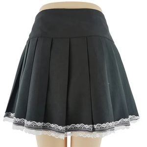 Jupe en cuir pour femmes de haute qualité avec ceinture brodée, bouton, design tendance léger, directement de l'usine, meilleur fournisseur, vente chaude - Product Image 4