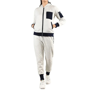 Conjunto Deportivo de Invierno para Mujer, 2 Piezas, Manga Larga, 100% Algodón, Transpirable, de Secado Rápido, Último Diseño, Venta al Por Mayor - Product Image 3