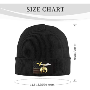 Masonic Shriner Split Adults Knit Beanie Winter Hat <b>Men</b> Women <b>Cap</b> Outdoor Warm <b>Caps</b> Black Embroidered Knitt 2025 Beanies - Product Image 6